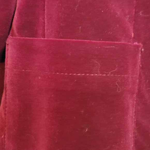 Burgundy 2 Piece Skirt Suit Combed Cotton Womens 13 Thats Me Junior Sportswear - Picture 5 of 14